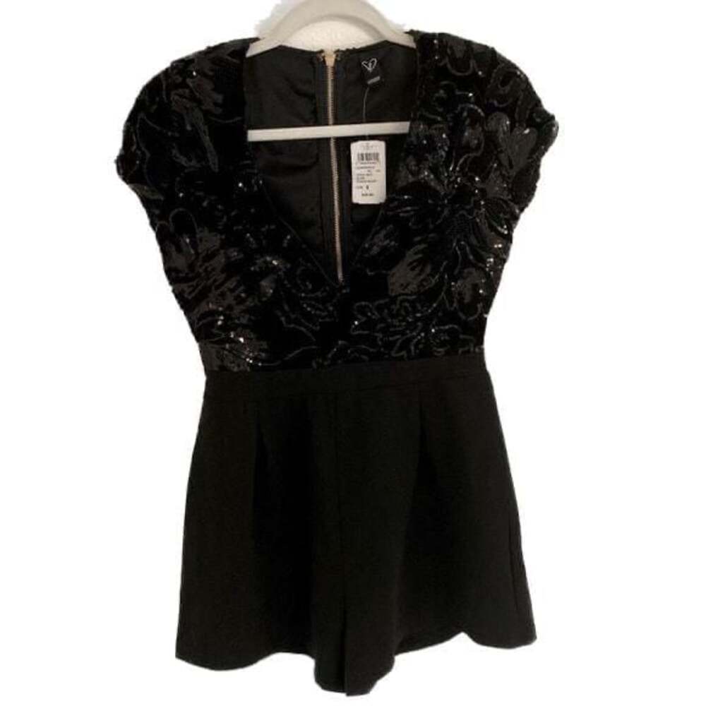 Size S Windsor Black Romper With Sequins